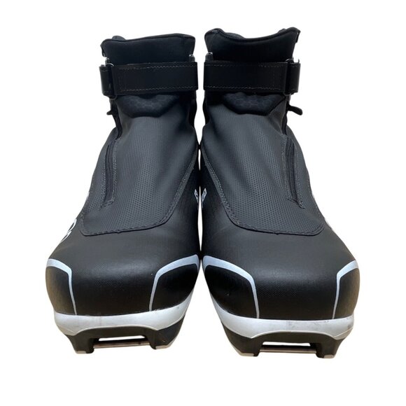 Salomon Black With White & Blue Accents R Prolink Cross Country Ski Boots Sz 13 - Picture 2 of 10